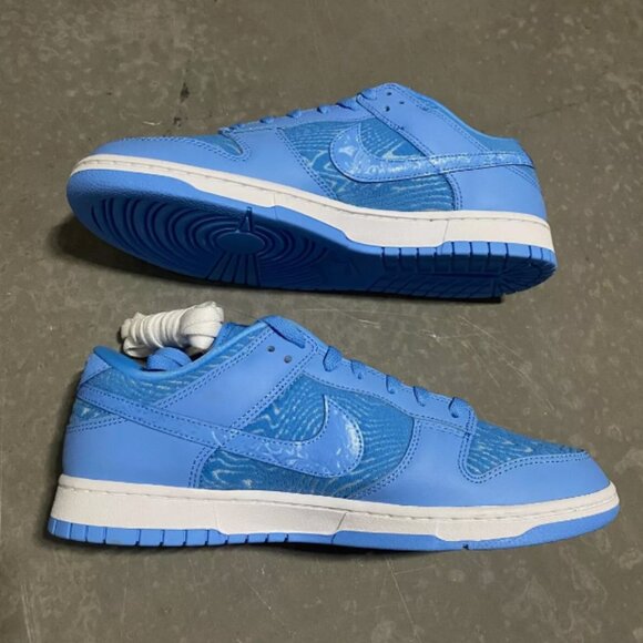 Nike Dunk Low Retro PRM UNC University Blue White Shoes *NEW Men's - Picture 2 of 4